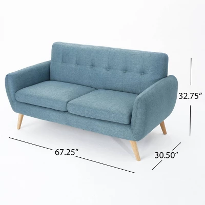 Josephine Mid-Century Modern Petite Sofa - Christopher Knight Home - Image 8