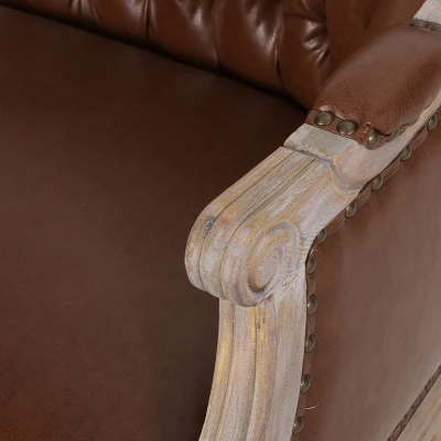 Faye Traditional Tufted Upholstered Loveseat - Christopher Knight Home - Image 6