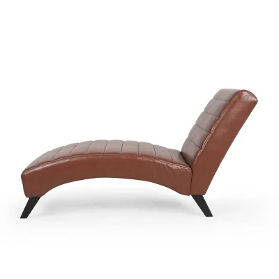 Stillmore Contemporary Channel Stitch Chaise Lounge - Christopher Knight Home - Image 3
