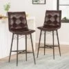 2pc Pineview Contemporary Tufted Counter Height Barstools - Christopher Knight Home