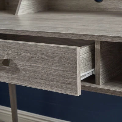 Brenda Mid Century Home Office Desk Gray - Christopher Knight Home - Image 2