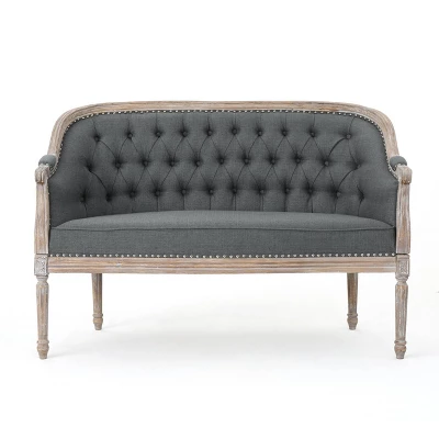 Faye Classical Tufted Loveseat - Christopher Knight Home - Image 6