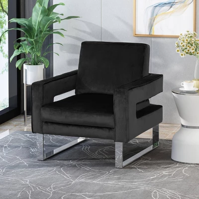 Kirkwood Modern Glam Velvet Club Chair - Christopher Knight Home