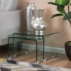 Set Of 2 Ramona Nesting Tables Glass - Christopher Knight Home
