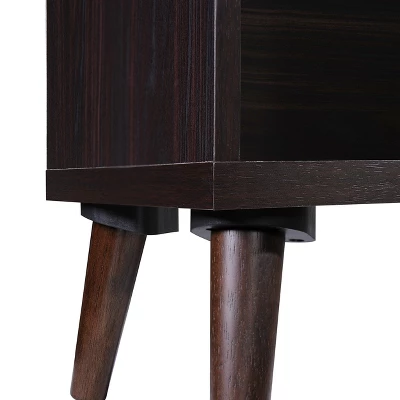 77.32" Elouera Mid Century Bookcase Walnut - Christopher Knight Home - Image 3