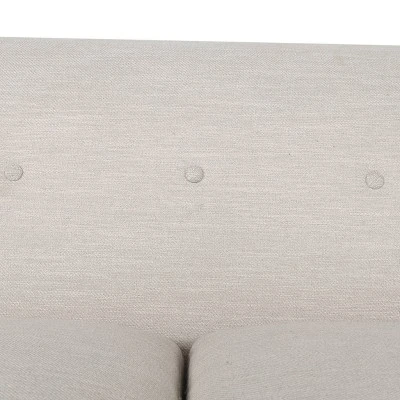 Mableton Mid-Century Modern Upholstered 3 Seater Sofa - Christopher Knight Home - Image 4