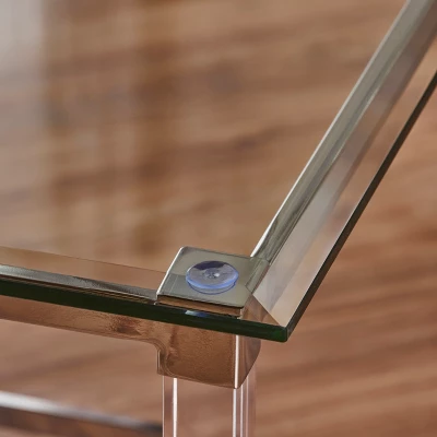 Orianna Square Side Table Clear - Christopher Knight Home - Image 3