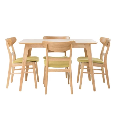 5pc 50" Idalia Mid-Century Modern Dining Set - Christopher Knight Home - Image 5
