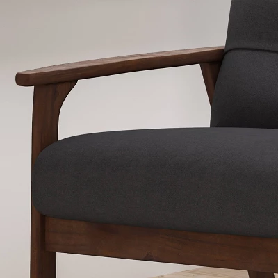 Set Of 2 Duluth Mid-Century Armchairs Black - Christopher Knight Home - Image 3