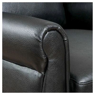 Haddan Faux Leather Recliner Club Chair - Christopher Knight Home - Image 3