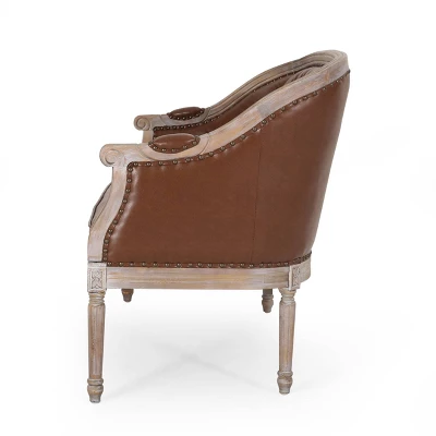 Faye Traditional Tufted Upholstered Loveseat - Christopher Knight Home - Image 3