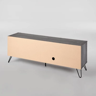 3pc Houlihan Mid-Century Entertainment Center Set Sonoma Gray Oak - Christopher Knight Home - Image 4