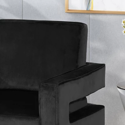 Kirkwood Modern Glam Velvet Club Chair - Christopher Knight Home - Image 2