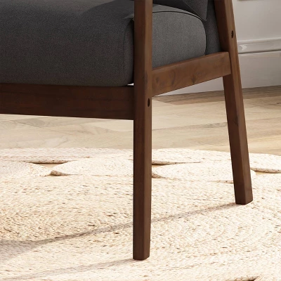 Duluth Mid-Century Armchair Black - Christopher Knight Home - Image 5