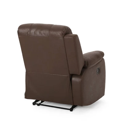 Meridan Contemporary Upholstered Theater Seating Reclining Sofa - Christopher Knight Home - Image 4