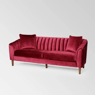 Ansonia Contemporary Velvet Sofa - Christopher Knight Home - Image 7
