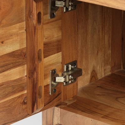 Amwiler Modern Acacia Wood Side Table Tan - Christopher Knight Home - Image 2