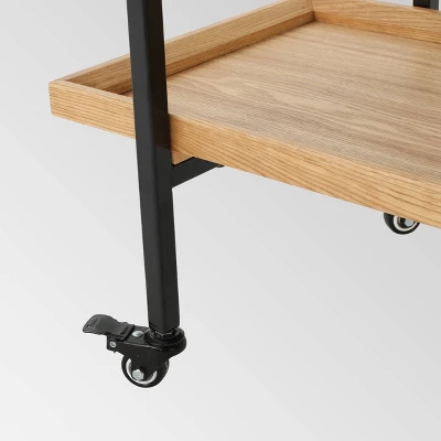 Gerard Industrial Wooden Bar Cart - Christopher Knight Home - Image 5