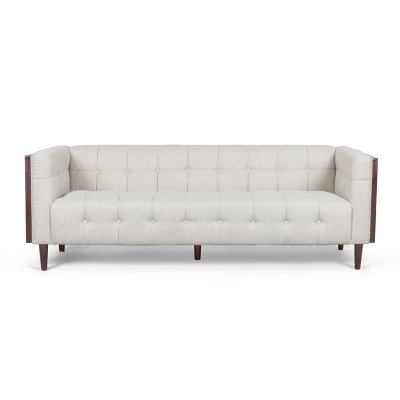 Mclarnan Contemporary Tufted 3 Seater Sofa - Christopher Knight Home - Image 9